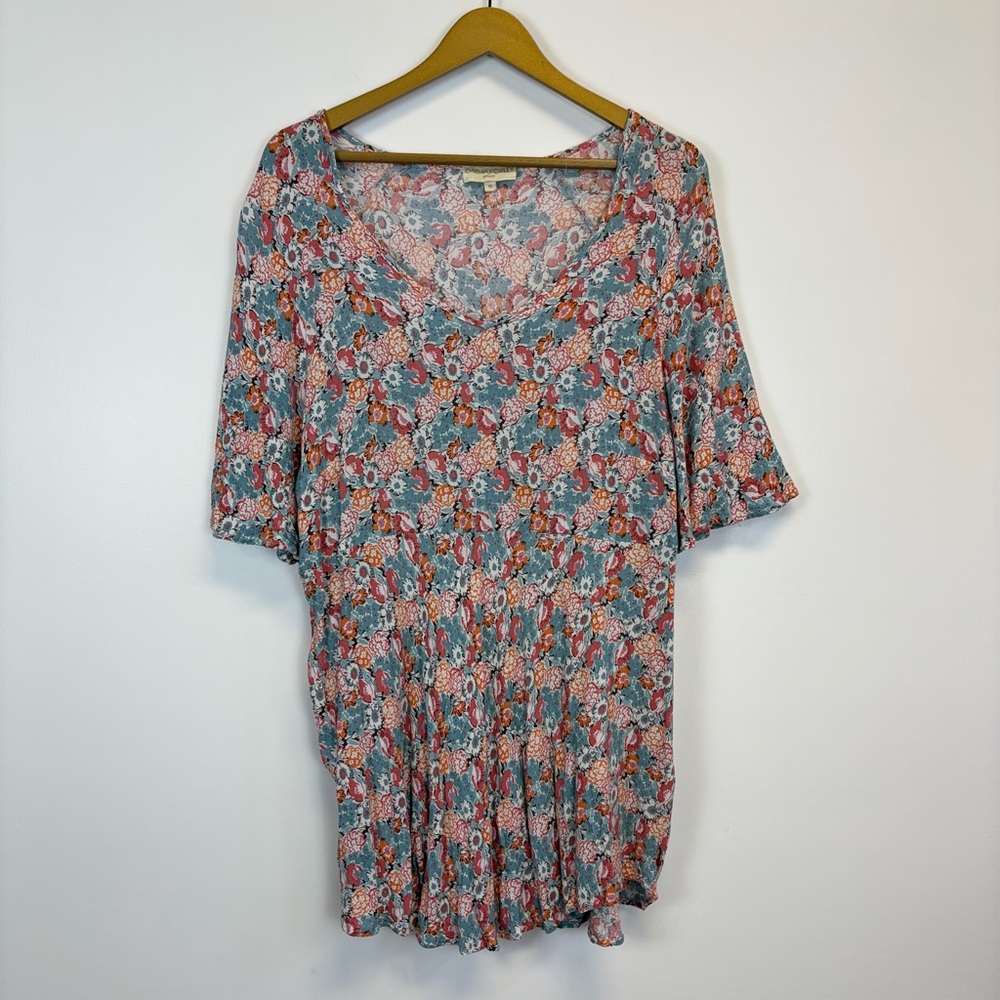 Cynthia Rowley Floral V-Neck Tunic